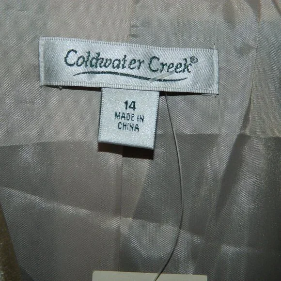 Coldwater Creek Open Front Jacket Size 14 (FF-18) - Picture 3 of 5